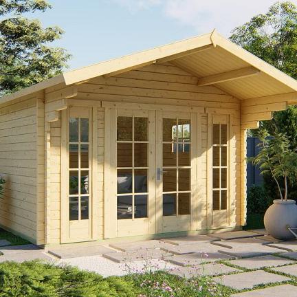 Blokhut - Tuinhuis Sören | 44 mm | vuren onbehandeld