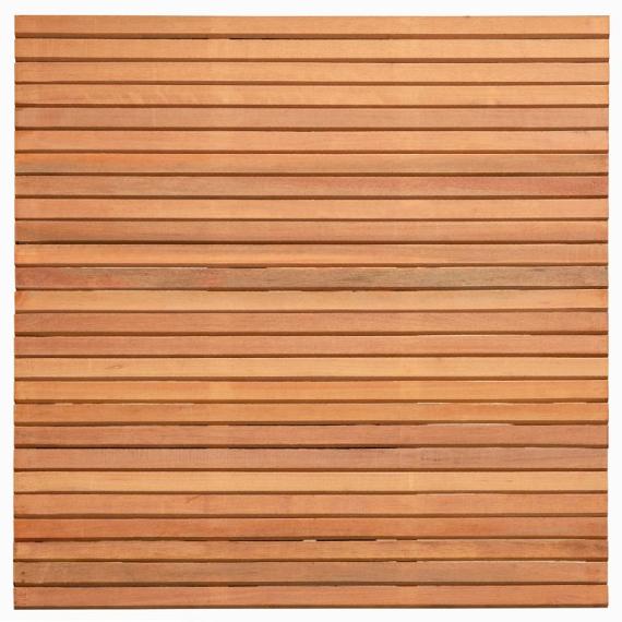 Tuinscherm hardhout Bangkirai kunstmatig gedroogd (Rhombusprofiel) Wichmond 180 x 180 cm