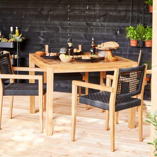 Tuintafel teak 100 x 100 cm
