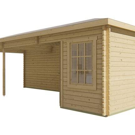 Blokhut - Tuinhuis Bertil | 44 mm | vuren onbehandeld