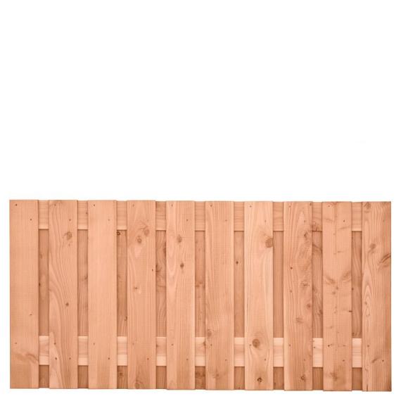 Tuinscherm Douglas, geschaafd, 21-planks (19 + 2) Zwarte Woud 90 x 180 cm