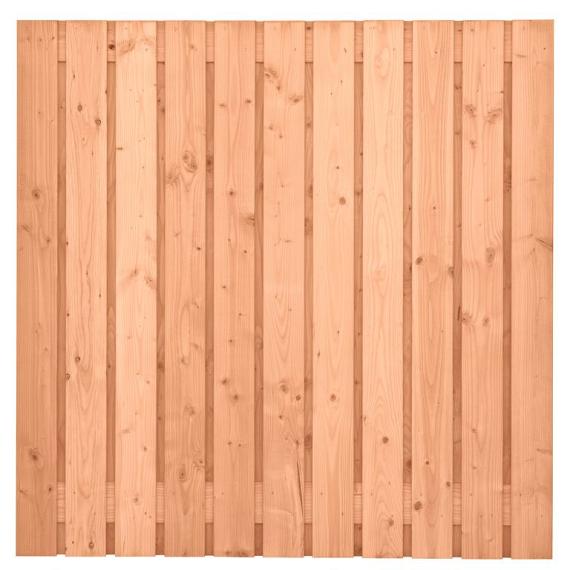 Tuinscherm Douglas, geschaafd, 23-planks (21 + 2) Harz 180 x 180 cm