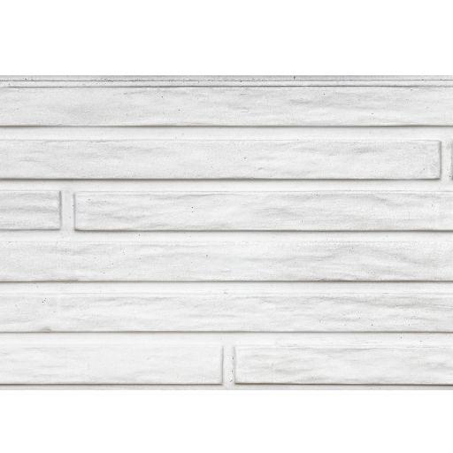 Berton©-motiefplaat smal wit/grijs H26 x D3,5 x L184 cm Lungo