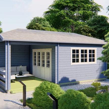 Blokhut - Tuinhuis Torkel | 44 mm | vuren onbehandeld