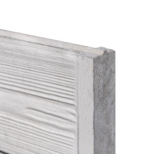 Berton©-motiefplaat smal wit/grijs H26 x D3,5 x L184 cm rabat-houtmotief