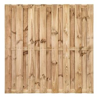 Tuinscherm grenen groen geïmpregneerd, 15-planks Lelystad 180 x 180 cm