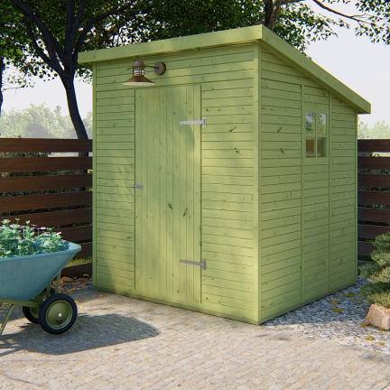 Tuinhuis Olaf vuren groen geïmpregneerd