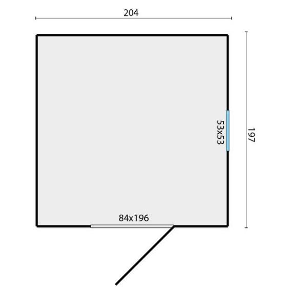 Tuinhuis Olaf vuren groen geïmpregneerd