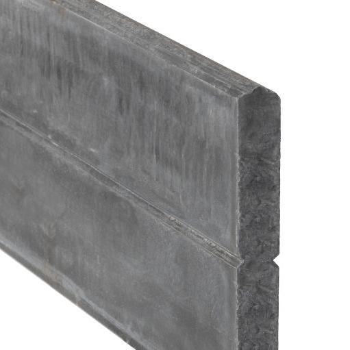 Berton©-motiefplaat smal antraciet H26 x D3,5 x L184 cm blokhutprofiel