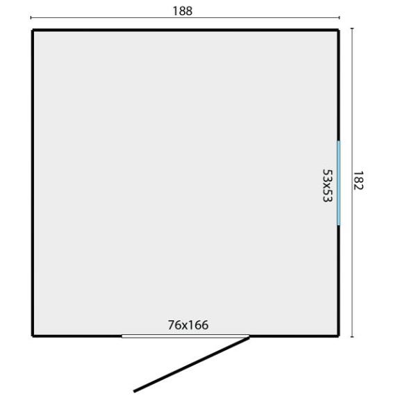 Tuinhuis Boudewijn vuren groen geïmpregneerd