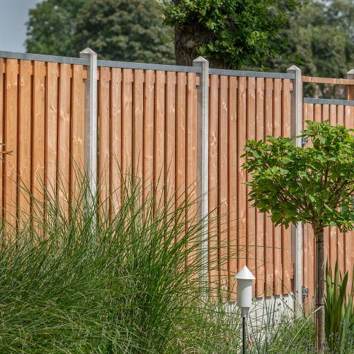 Tuinscherm Casablanca, Red Class Wood geïmpregneerd ME vuren, RVS-geschroefd, 21-planks (19+2) 180 x 180 cm