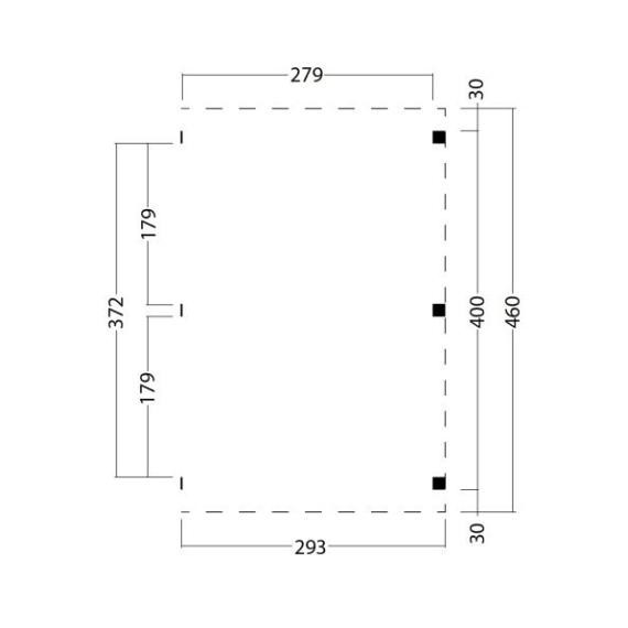 Kapschuur Billund XL Uitbreidingset Red Class Wood 300 x 460 cm