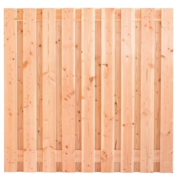 Tuinscherm Innsbruck, douglas, RVS-geschroefd, 19-planks (17+2) 180 x 180 cm