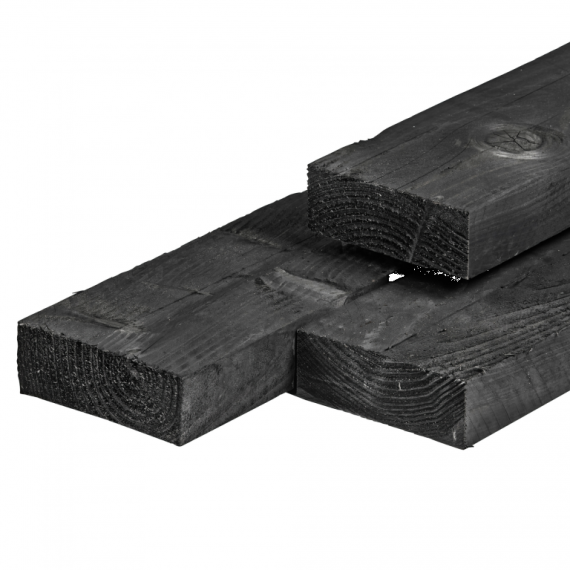Douglas fijnbezaagd zwart geïmpregneerd 50x150 mm 300 cm