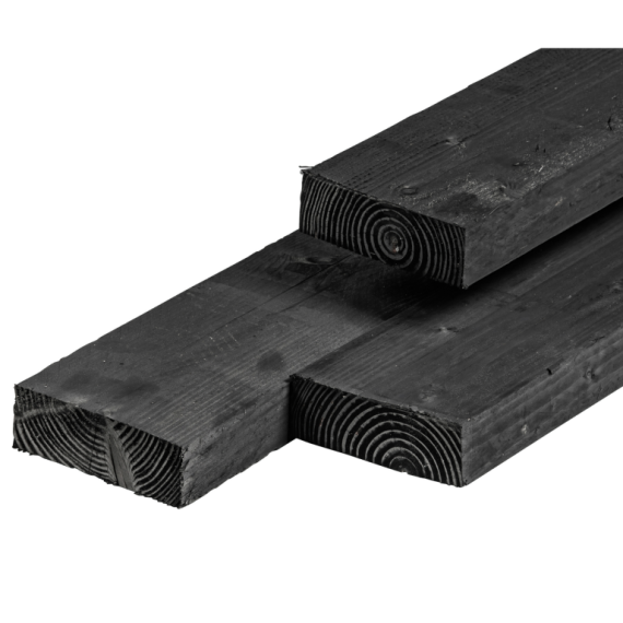 Douglas fijnbezaagd zwart geïmpregneerd 63x175 mm 305 cm