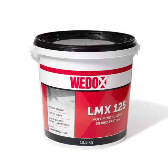 Wedox LMX 125 1K voegmortel 12,5 kg Zilvergrijs