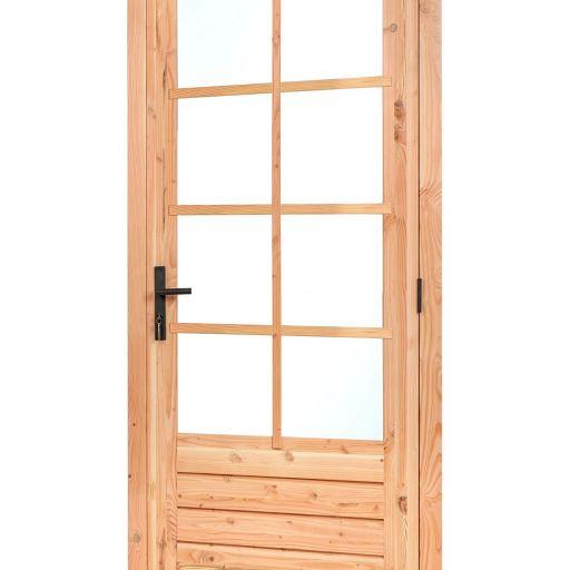 Douglas enkele glas deur dubbelglas 8-ruits B1100xH2150mm buitenmaat