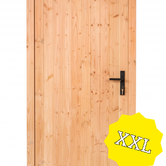 Douglas enkele dichte deur XXL B1200xH2150mm buitenmaat, linksdraaiend