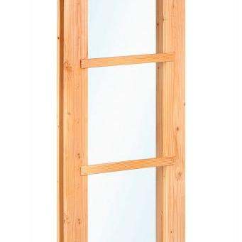 Douglas vast raam (zijlicht) 50 x 120 cm