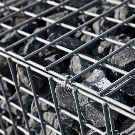 Gaasmat Gabion 4,5 x 4,5 cm Zijmat, draaddikte 4,8 mm 30 x 200 cm