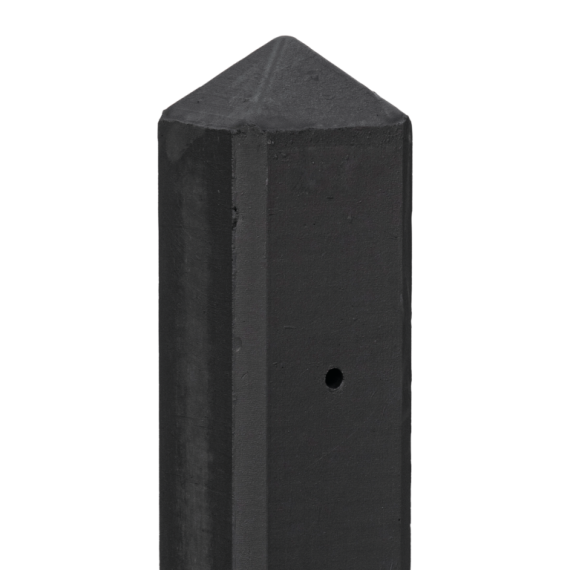 Berton©-paal IJssel antraciet gecoat, diamantkop 10 x 10 x 190 cm hoekmodel