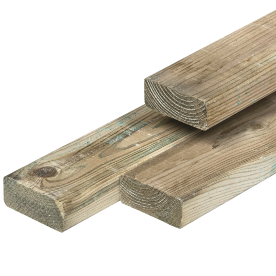 Geïmpregneerd Grenen Regel Geschaafd 28x70 mm 400 cm