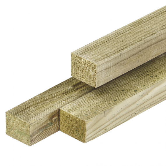 Geïmpregneerd Grenen Regel Geschaafd 28x36 mm 180 cm