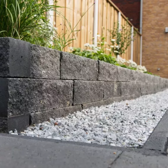 WALLBLOCK Split 12x12x30 cm Antraciet