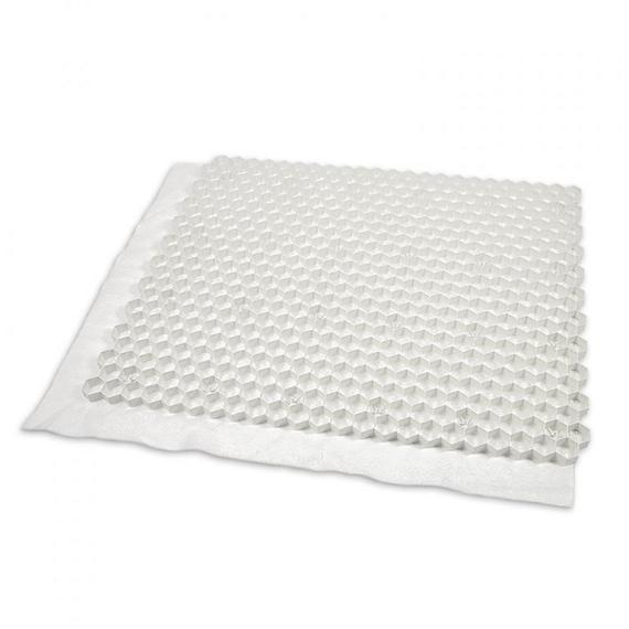 Splitplaat eurogravel plus wit 120x100x3 cm 1,15 m2 per stuk