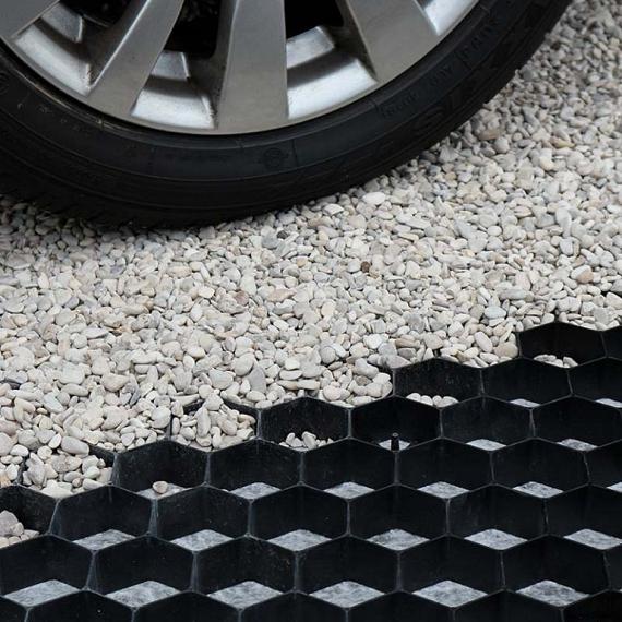 Splitplaat eurogravel plus zwart 120x100x3 cm 1,15 m2 per stuk