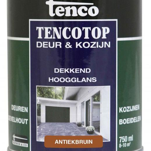 TENCO Top Deur  & Kozijn Dekkend Hoogglans Antiekbruin 0.75 Liter