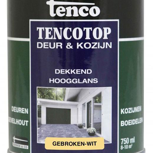 TENCO Top Deur  & Kozijn Dekkend Zijdeglans Gebroken Wit 0.75 Liter