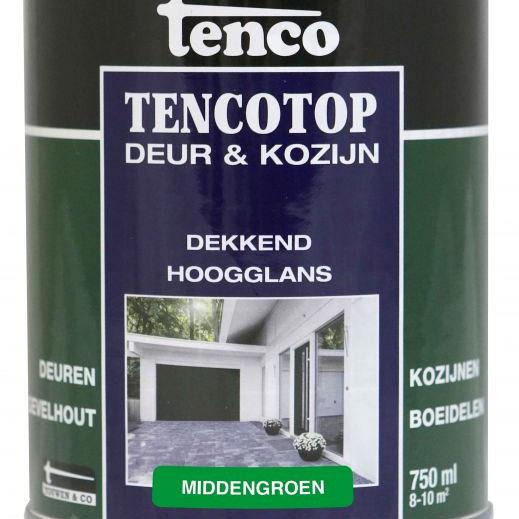 TENCO Top Deur  & Kozijn Dekkend Hoogglans Middengroen 0.75 Liter