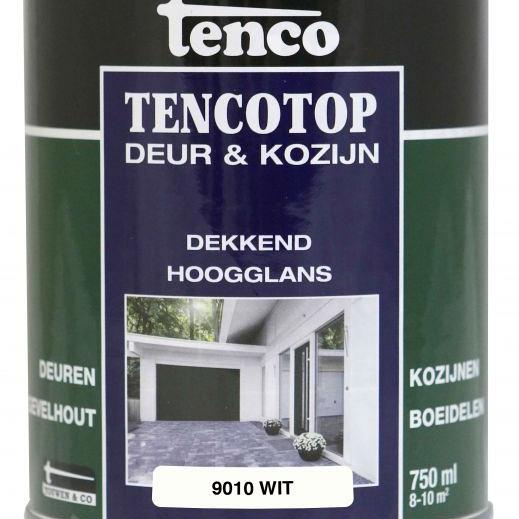 TENCO Top Deur  & Kozijn Dekkend Hoogglans Wit (RAL 9010) 0.75 Liter