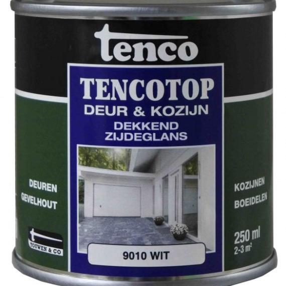 TENCO Top Deur  & Kozijn Dekkend Zijdeglans Wit (ral 9010) 0.25 Liter