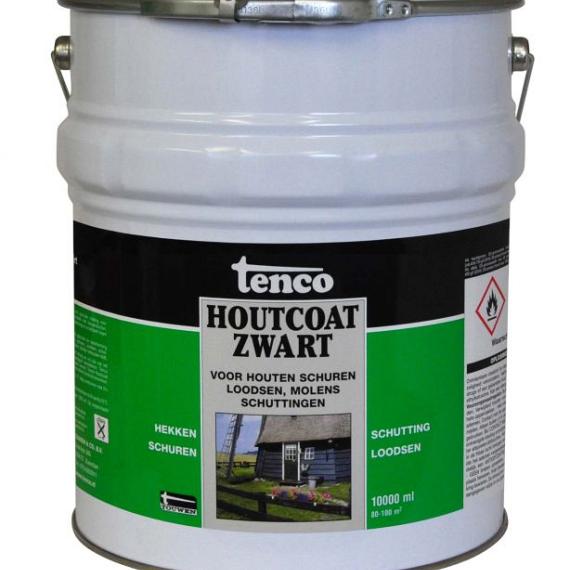 Houtcoat 10 liter zwart