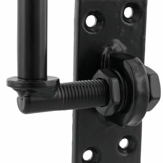 Verstelbare plaatduim  Ø 16 120x45 Zwart