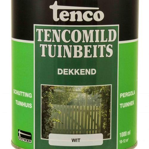 TENCO Mild Tuinbeits Dekkend Wit 1 liter