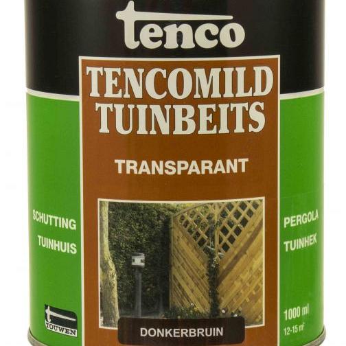 TENCO Mild Tuinbeits Transparant Donkerbruin 1 liter