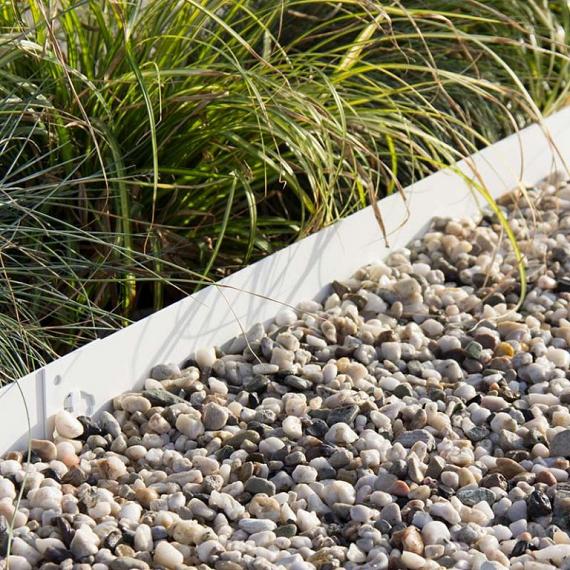 Multi-Edge METAL Afboording Wit 100 x 17,5 cm per stuk