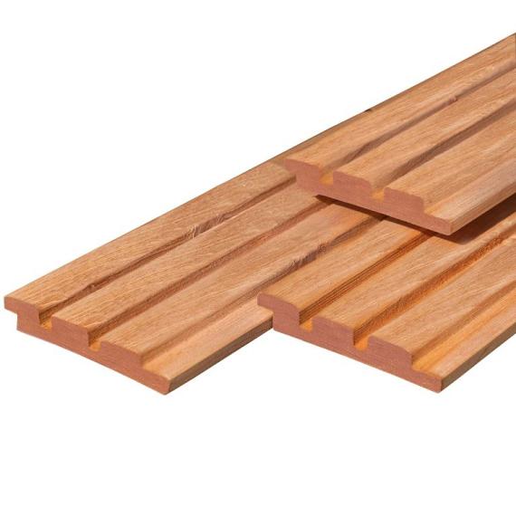 Hardhouten Triple Profiel Bangkirai 2,2 x 14,5 x 335 cm geschaafd
