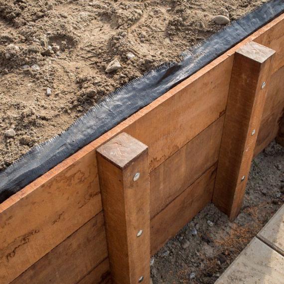 Angelim vermelho beschoeiingschot 80,0 x 4,0 x 250 cm fijn bezaagd