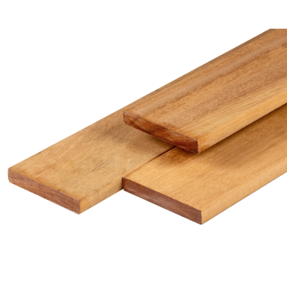 Tatajuba hardhout vlonderplank 2,1 x 14,5 x 275 cm kunstmatig gedroogd, geschaafd, FAS