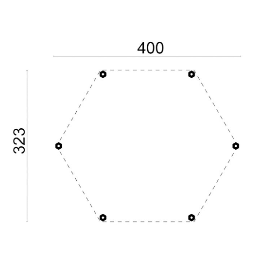Prieel Groot vuren groen geïmpregneerd