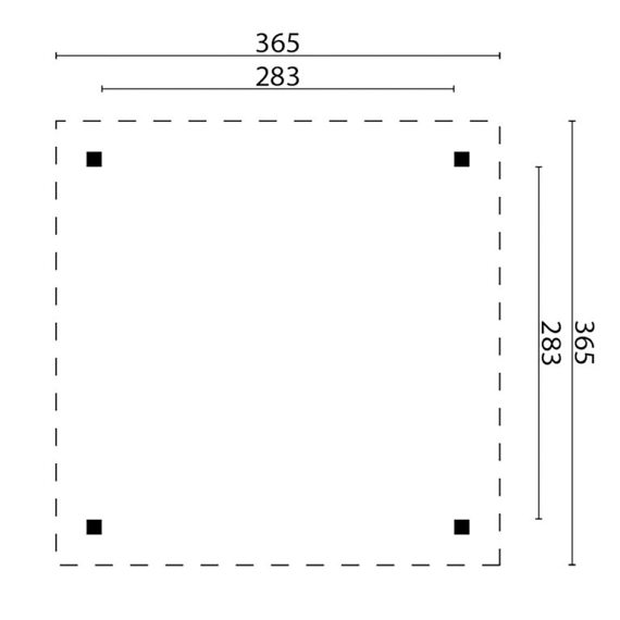 Prieel Kreta Douglas gedroogd