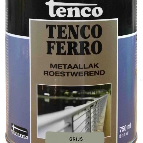 TENCO Ferro Metaallak Grijs 0.75 Liter