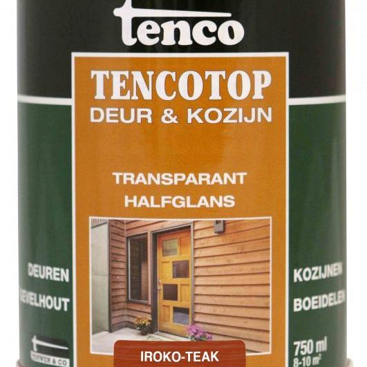 TENCO Top Deur  & Kozijn Dekkend Transparant Iroko/teak 0.75 Liter