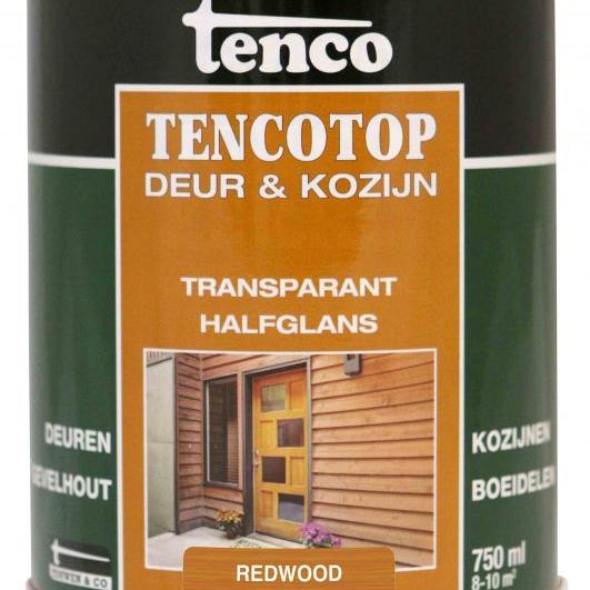TENCO Top Deur  & Kozijn Dekkend Transparant Redwood 0.75 Liter