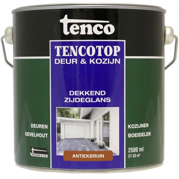 TENCO Top Deur  & Kozijn Dekkend Zijdeglans Antiekbruin 2.5 Liter