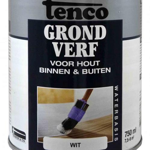 TENCO Grondverven Waterbasis Wit 0.75 Liter